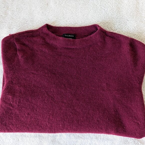 PURE CASHMERE dark red sweater - Picture 4 of 4